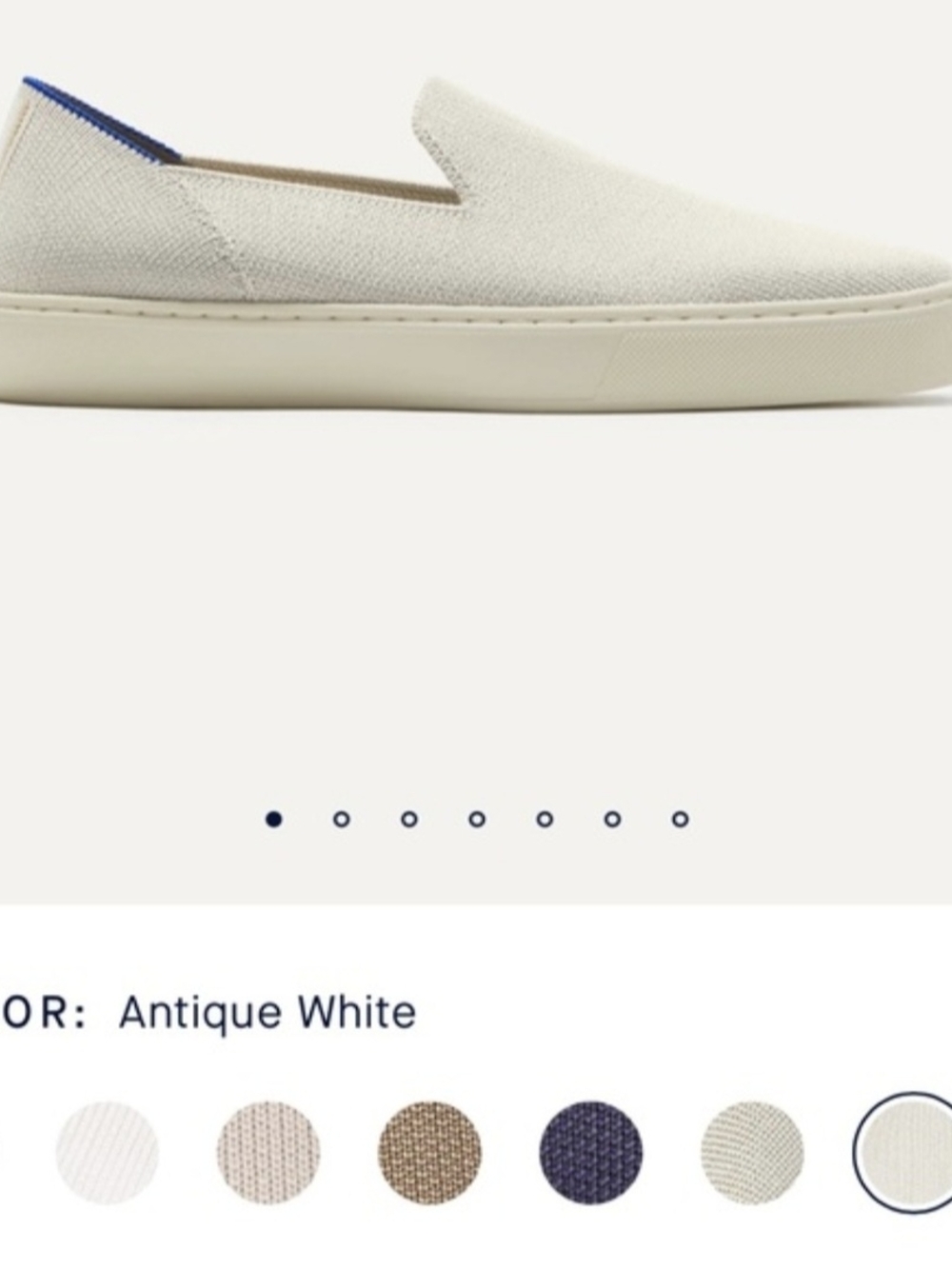 Women's ROTHYS  Slip-On Canvas Sneakers - Antique White